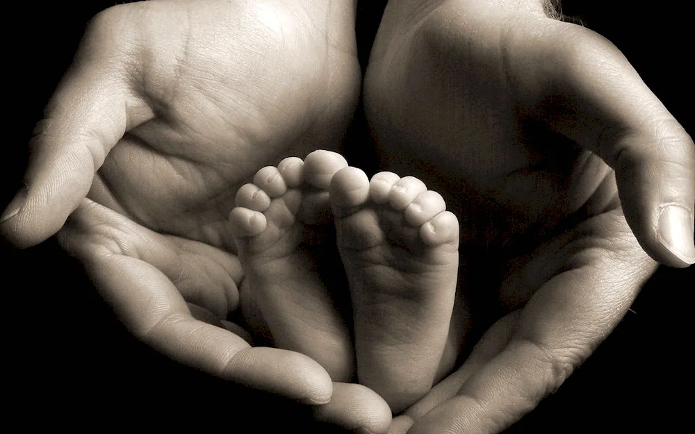 Family hands