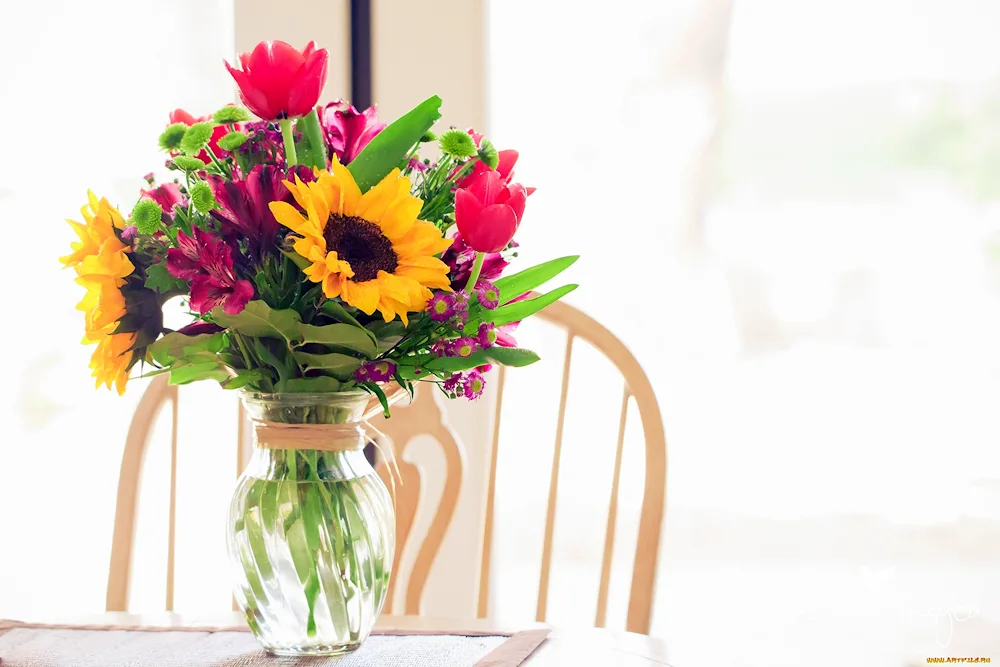 Flowers in a vase