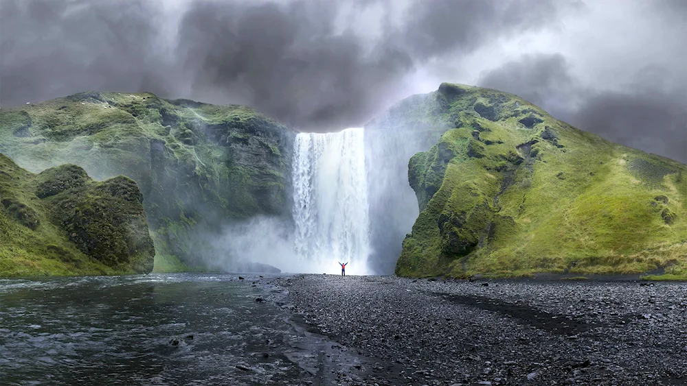 Foggy Falls Iceland