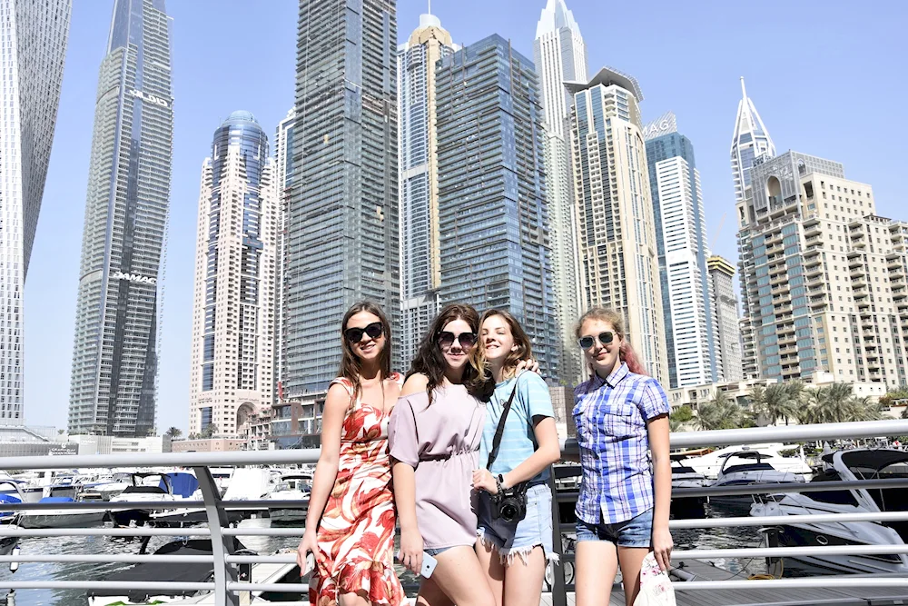 Tourists in Dubai