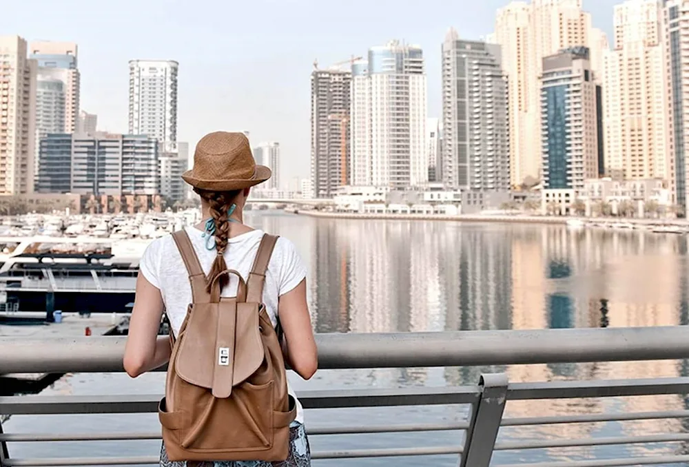 Tourists in Dubai