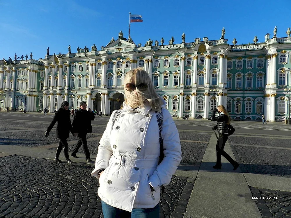 Tourists in St. Petersburg