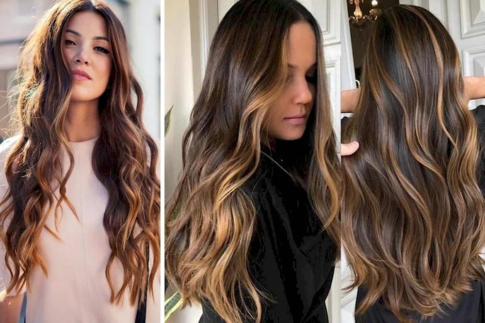 Dark blonde balayage