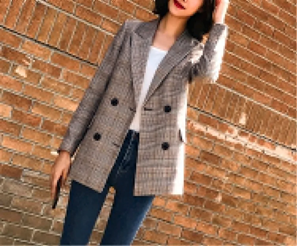 Dress jacket with stripes