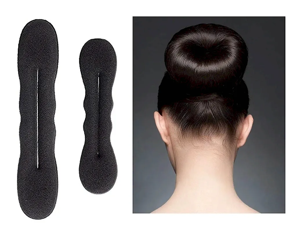 Bun with crabicle for long hair