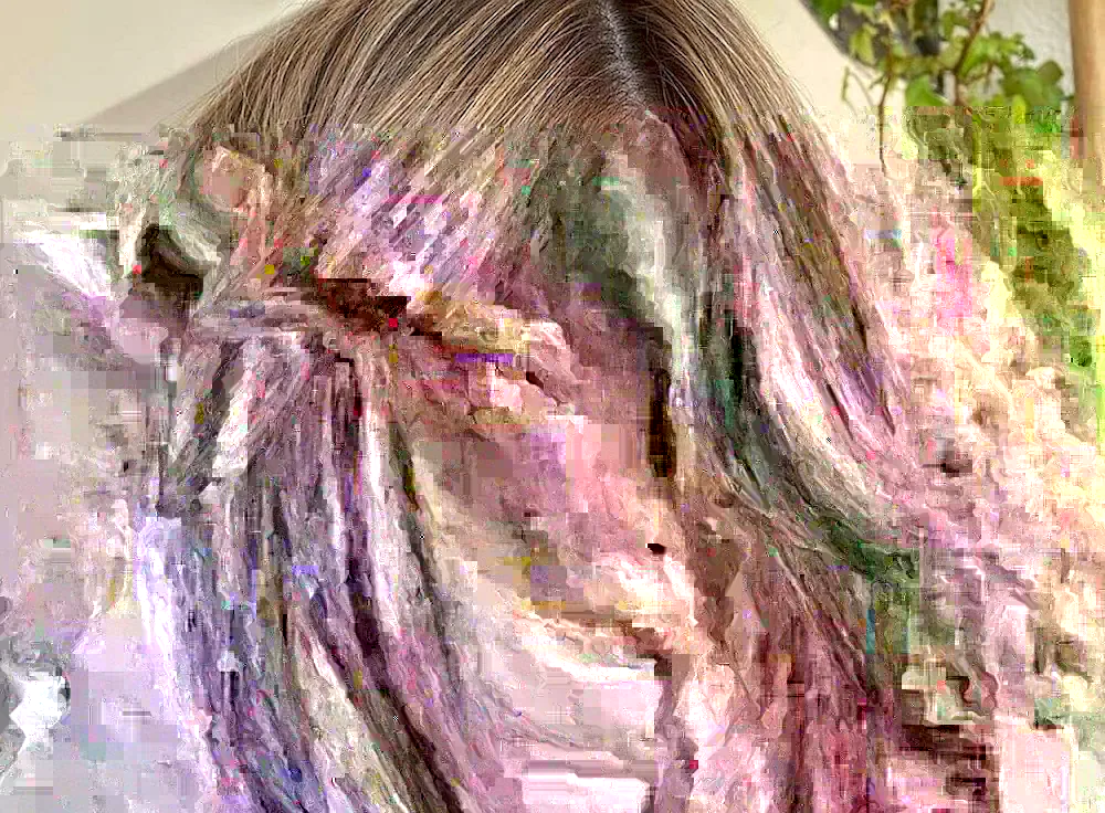 Balayage kare blonde haircut