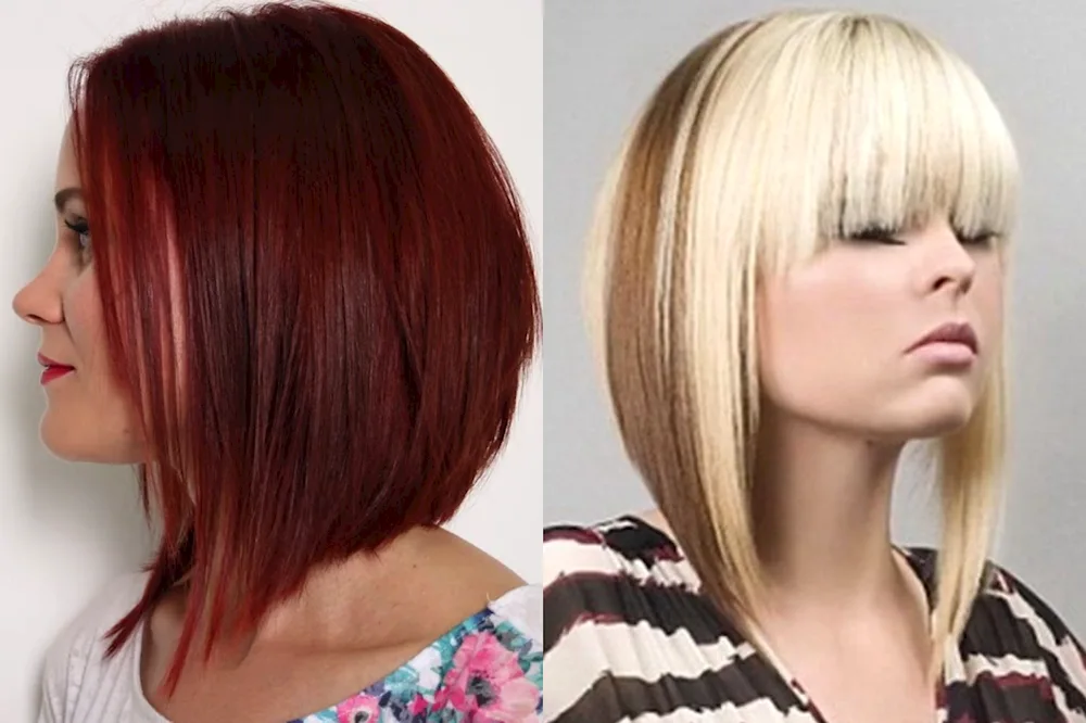 Balayage blonde bob
