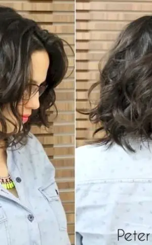 Long Bob on Wavy Hair