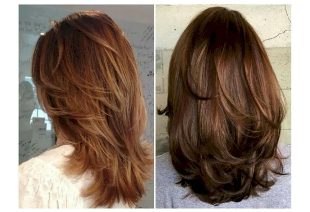 Long Cascade graduated haircut