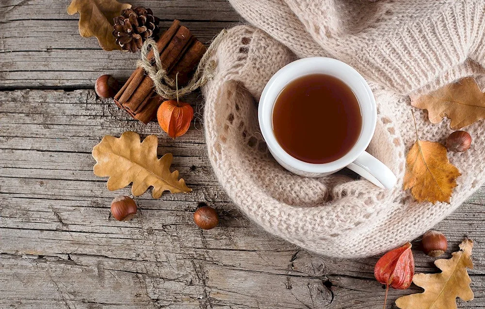 A beautiful autumn coffee