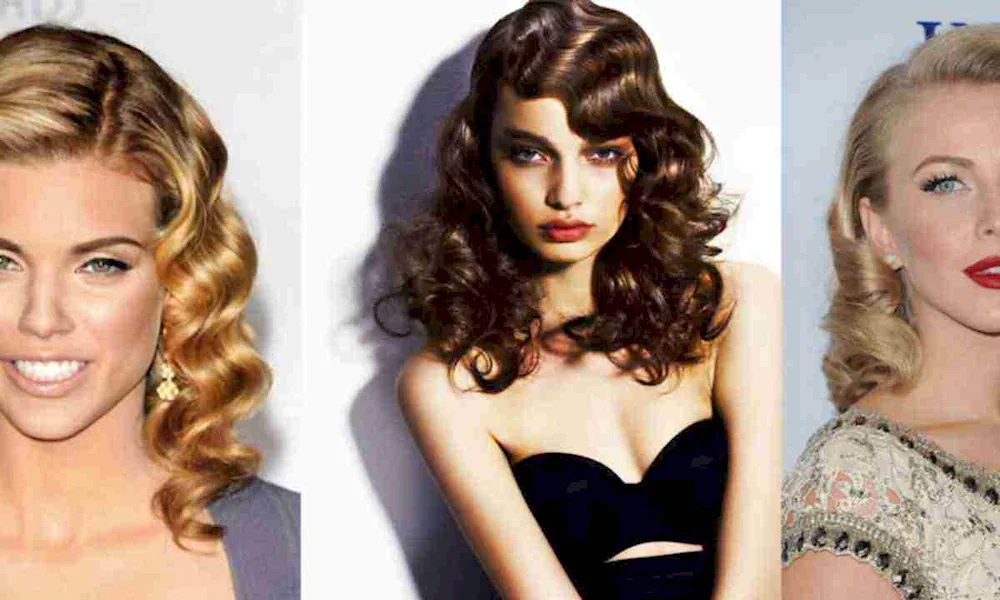 Hollywood wave on medium hair