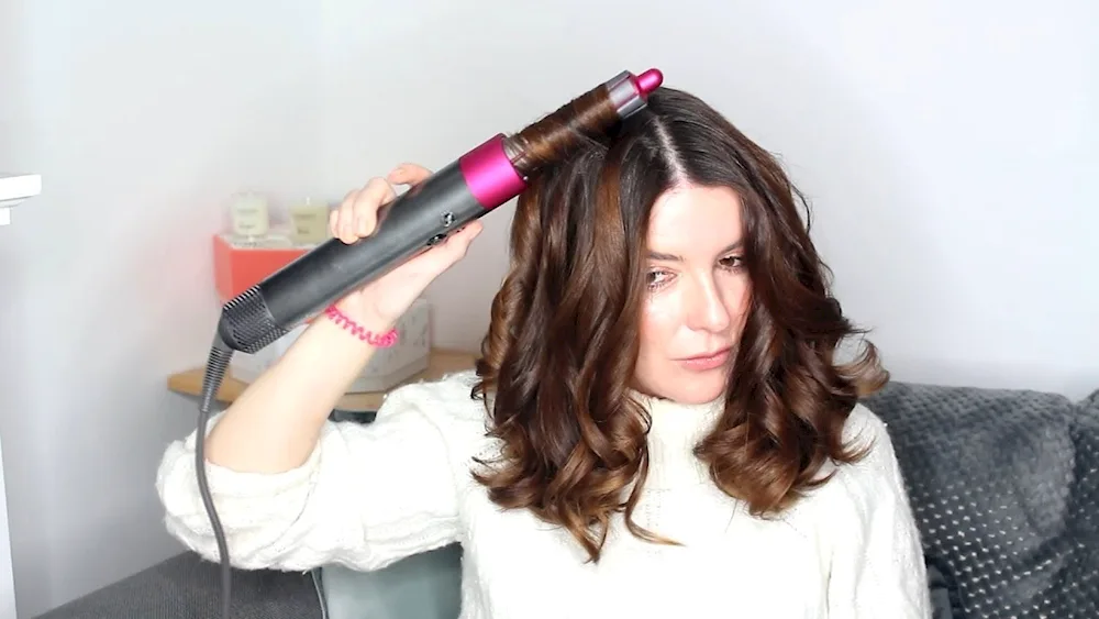 Dianna Agron bob curls with a flat iron