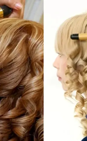 Curls for medium hair with a curling iron