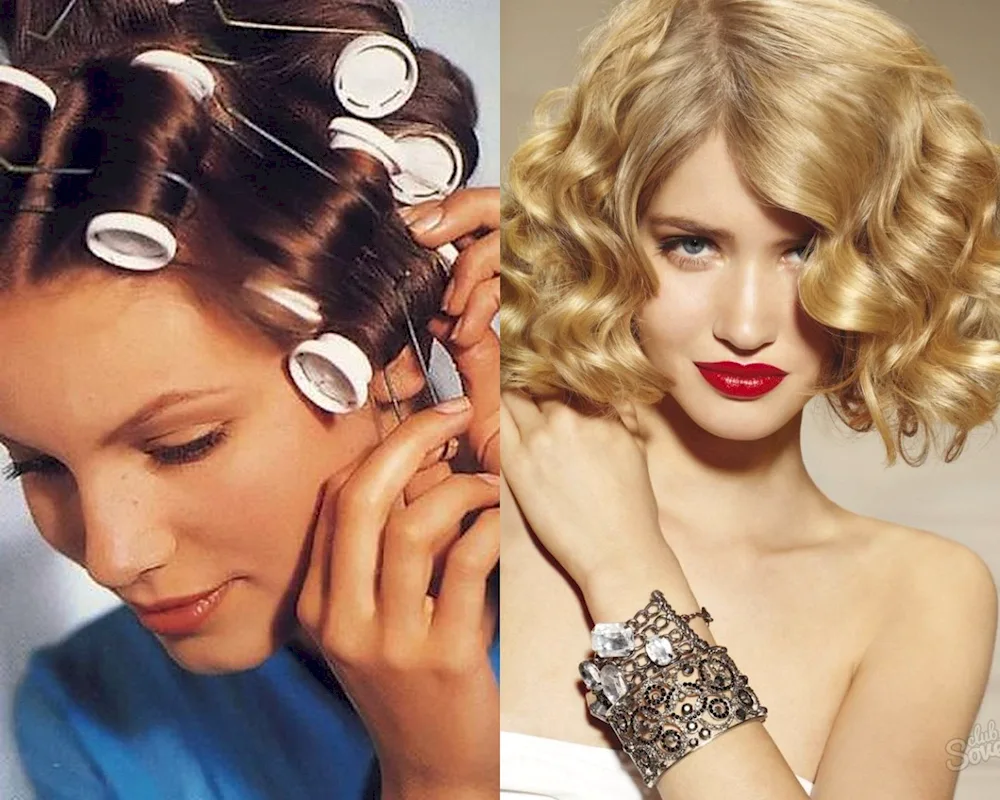 Curls on curlers