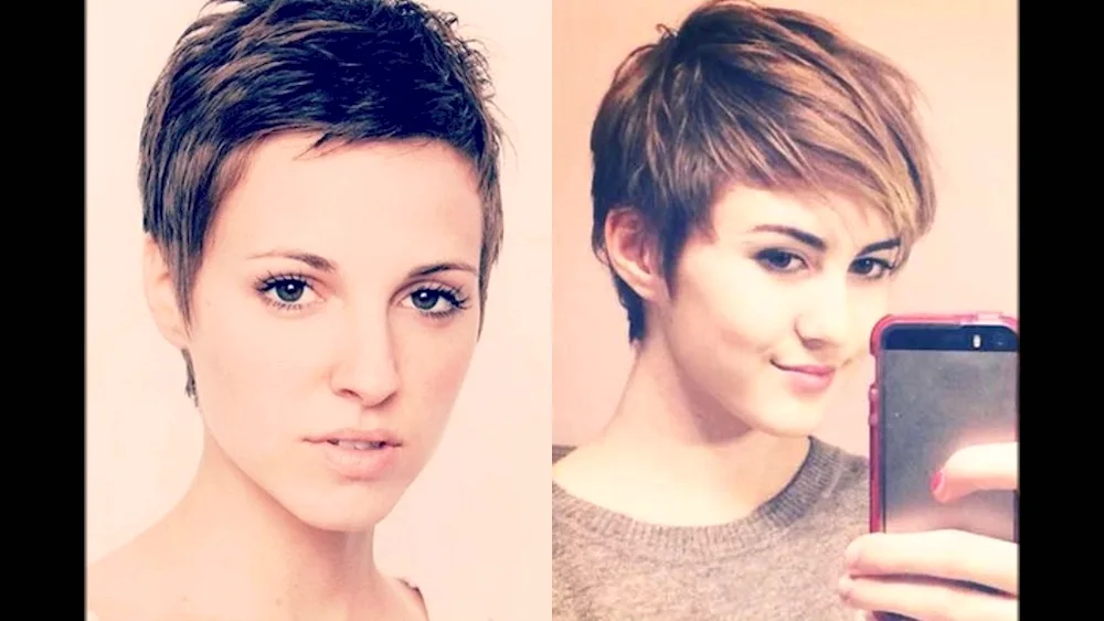 Ultra short haircut Pixie