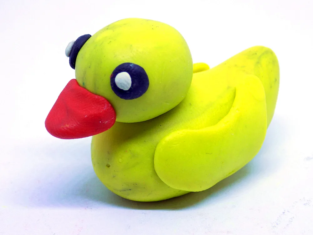 Duck out of plasticine