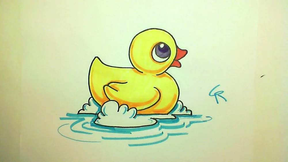 Lalafan duck drawing