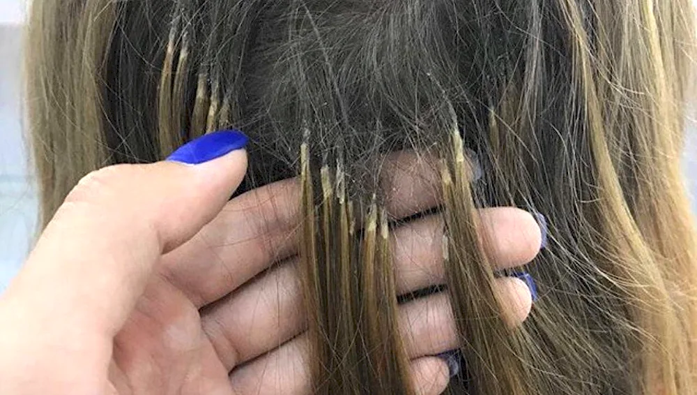 Nano capsule hair extensions