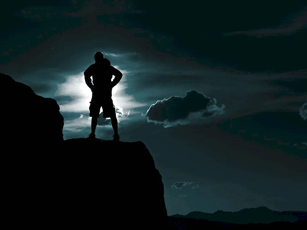 In the shadow of a man