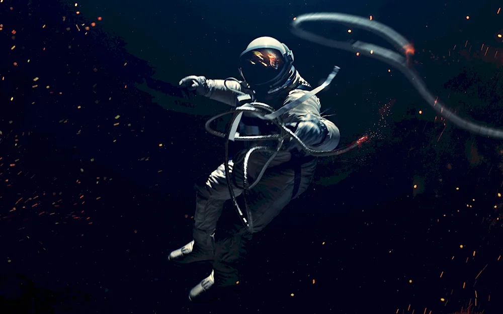 Art cosmonaut 4k