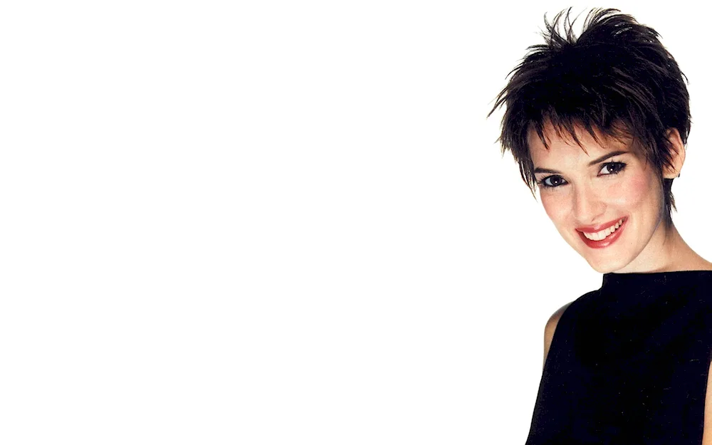 Wynonna Ryder with a short haircut