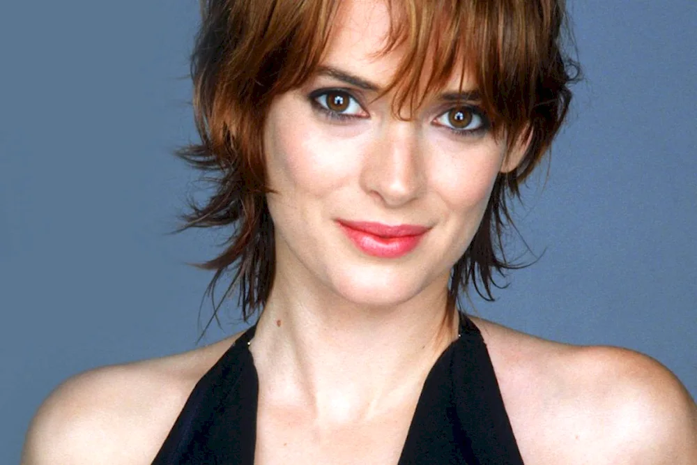 Winona Ryder as a youngster in stockings