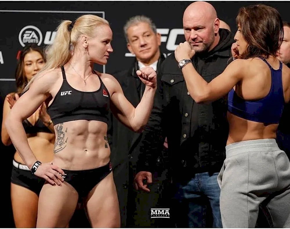 Valentina Shevchenko weigh-in