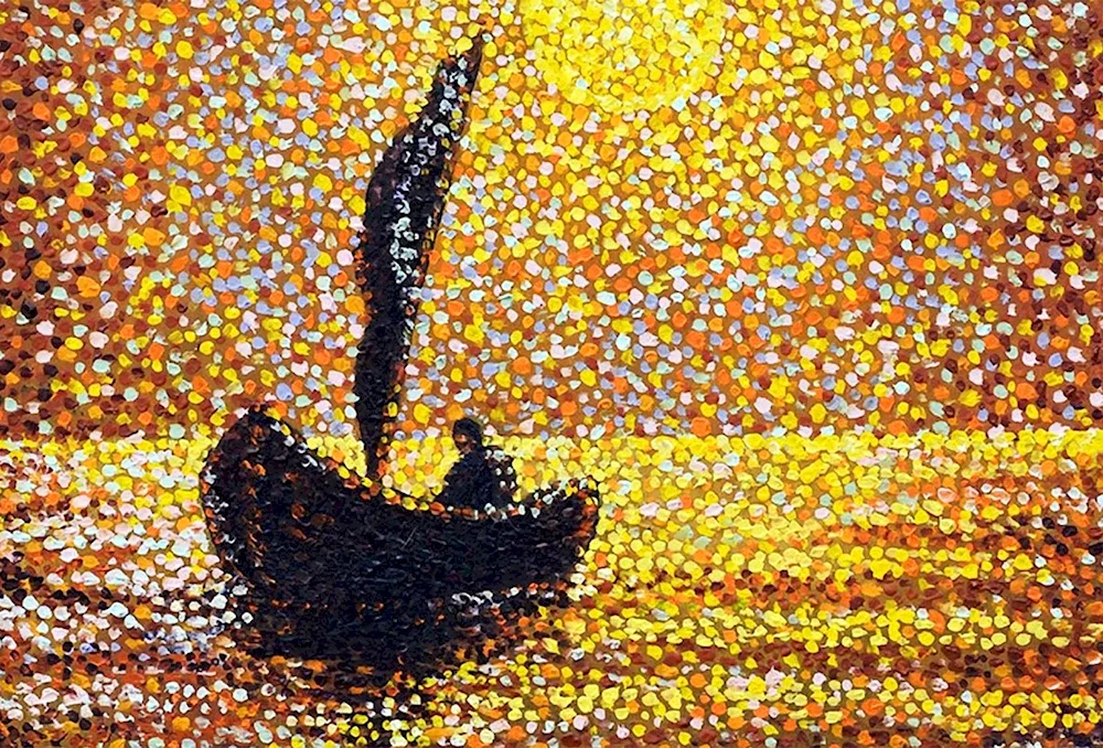 Van Gogh pointillism
