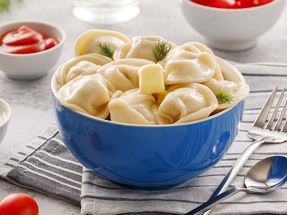 Pelmeni texture