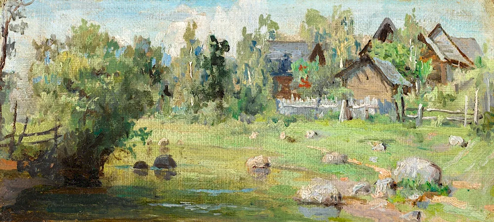 Vasily Dmitrievich Polenov Russian village