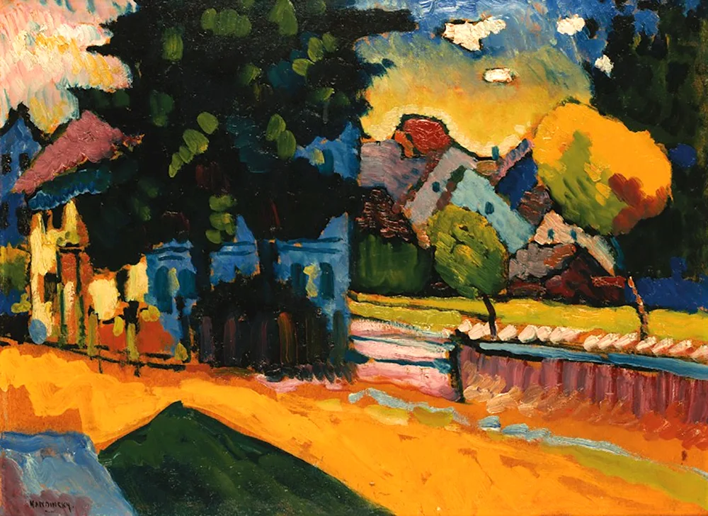 Wassily Kandinsky ‘landscape in Murnau’ 1908