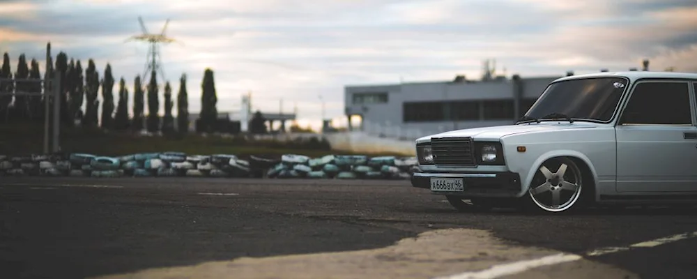 VAZ 2107 black tuned