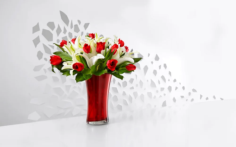 Flowers on a white background