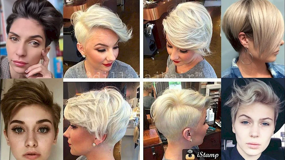 Pixie fade hairstyle