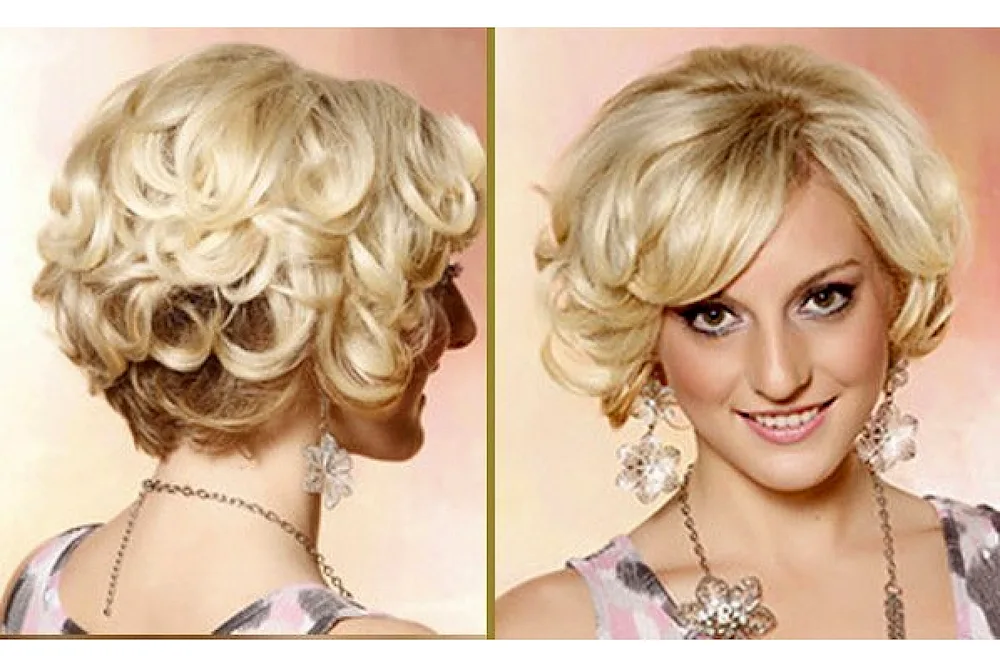 Evening hairstyles for short hair