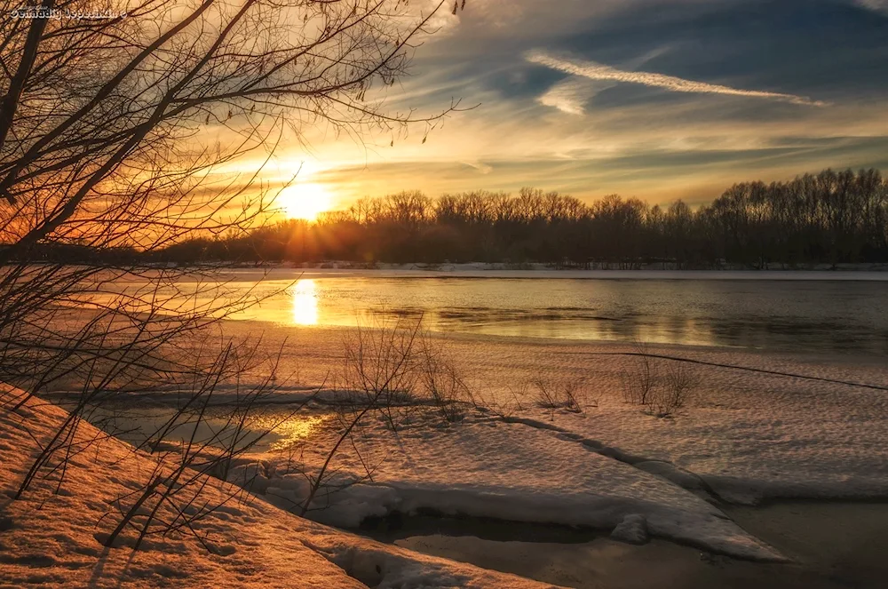 Early Spring sunset
