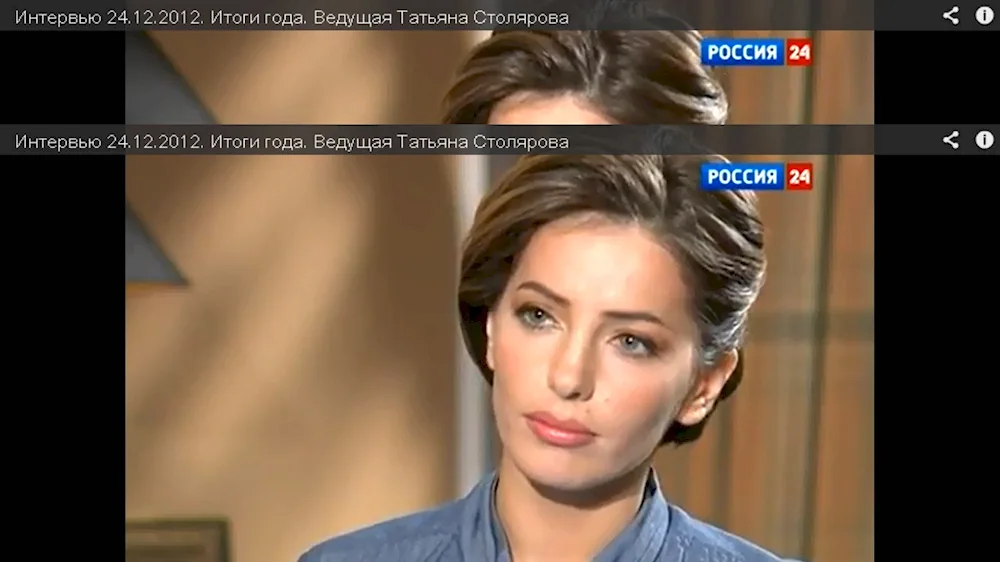 Russia 24 news anchor Tatiana Stolyarova