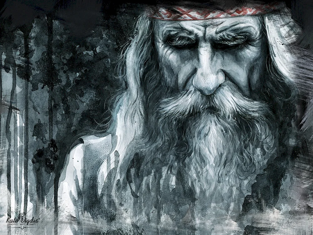 Veles the Slavic God. art