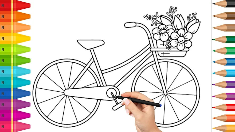 Bicycle colouring