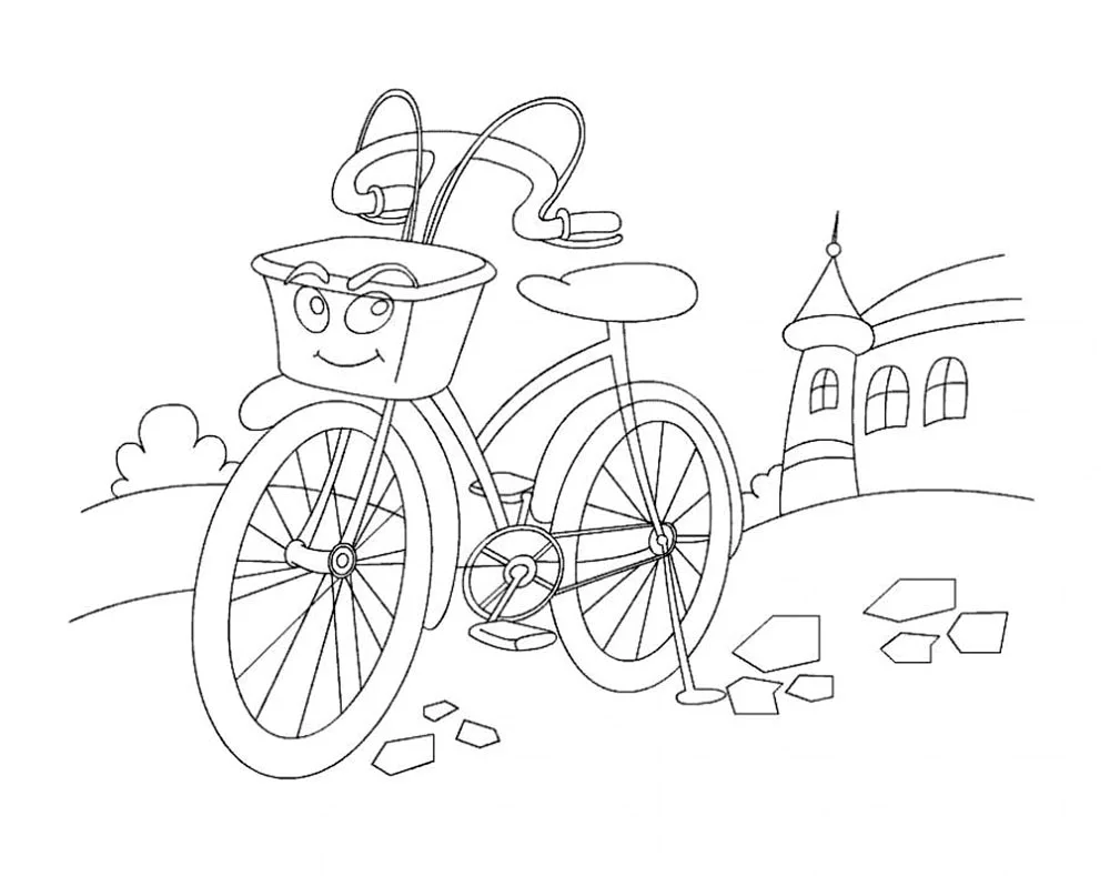 Bicycle for drawing