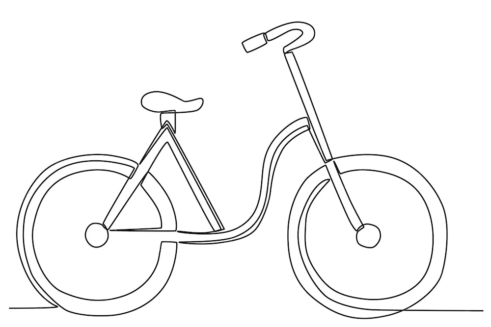 Colouring bmx bicycle