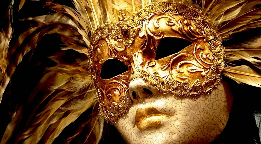 Venetian mask. Mattaccino mask