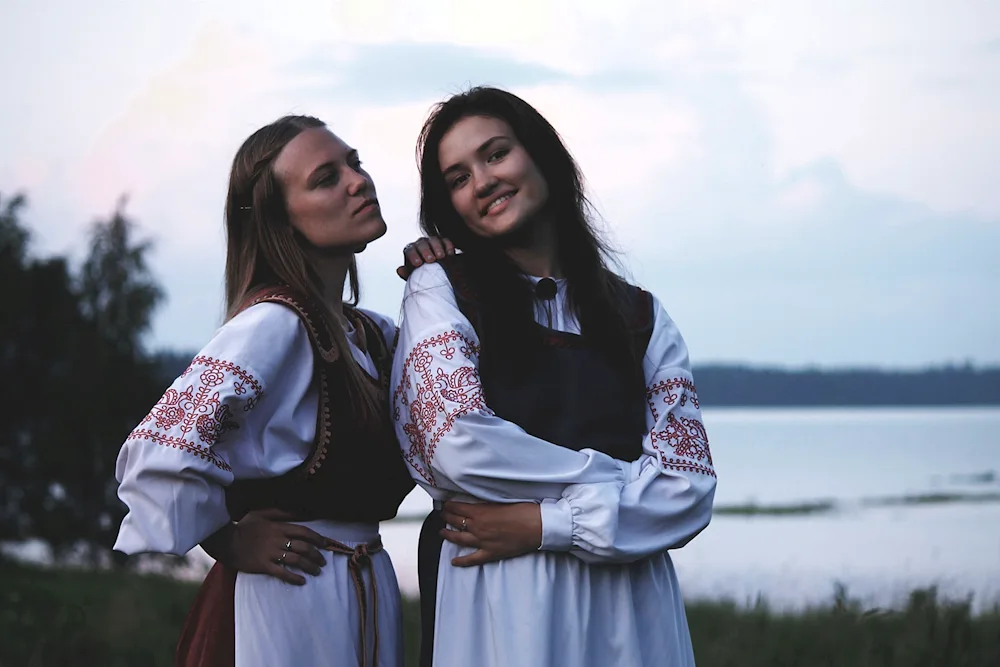 Finland national costume Karelians