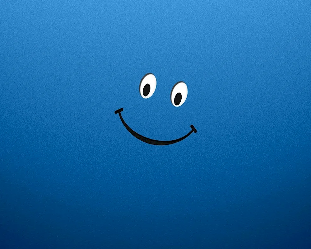 Smiley on black background