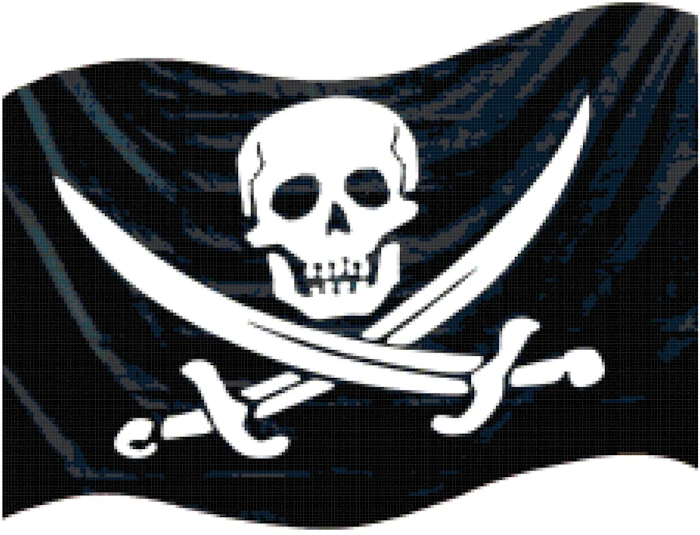 Flag of pirates of the Caribbean