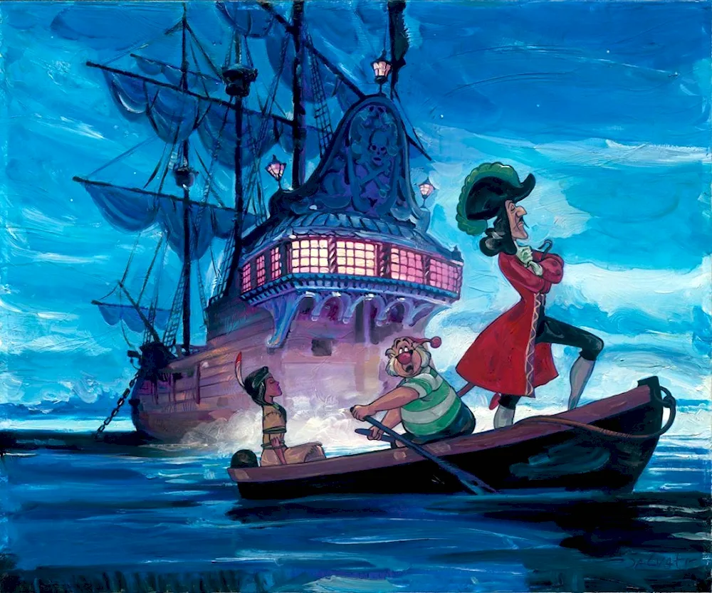 Jolly Roger ship Captain Hook