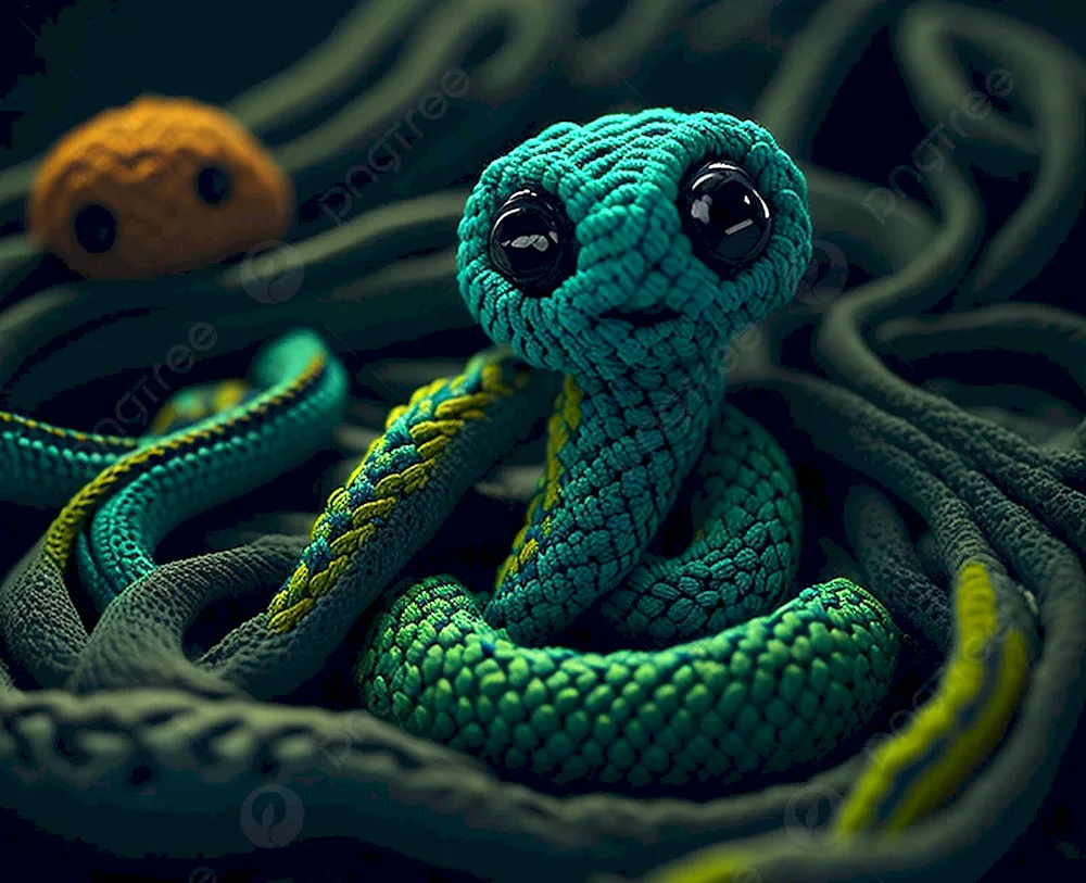 Knitted snake
