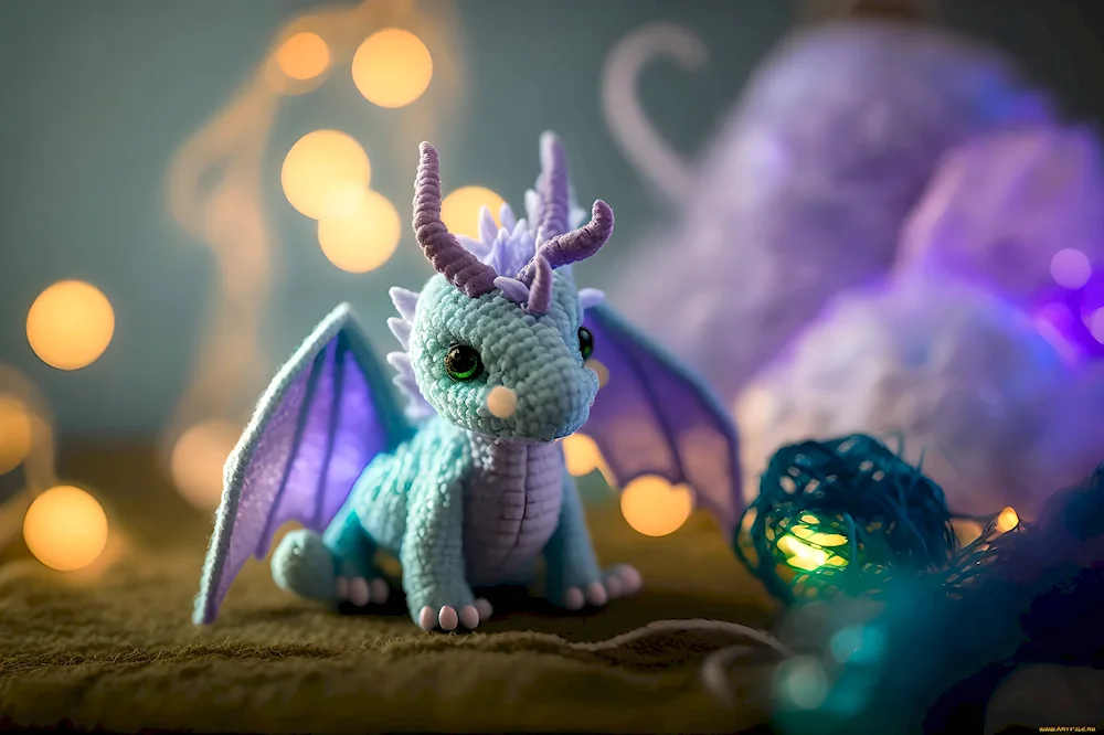 Knitted dragons