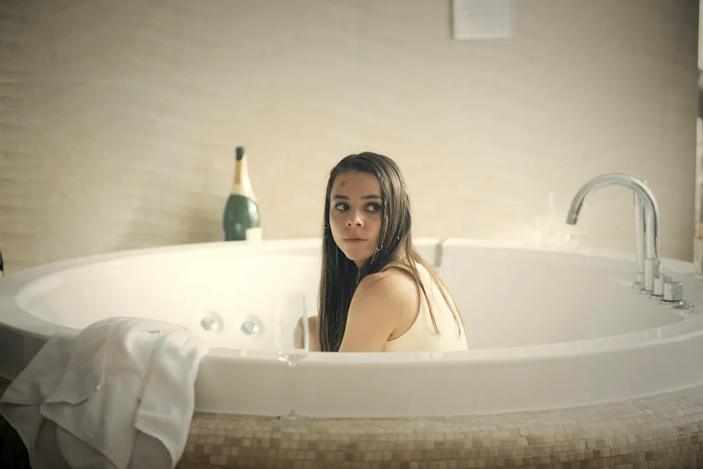 Aglaya Tarasova in the TV series Vika Hurricane