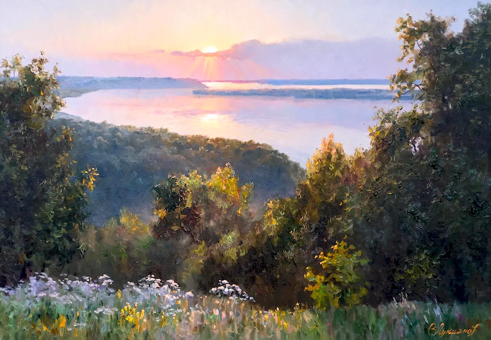Vikentiy Lukiyanov shore of the Volga River